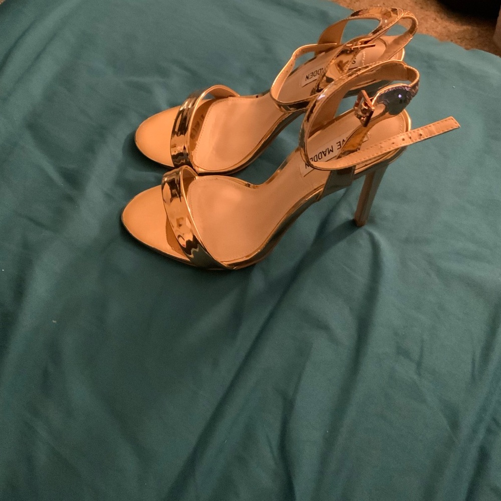 Steve Madden - Gold Strappy Heels